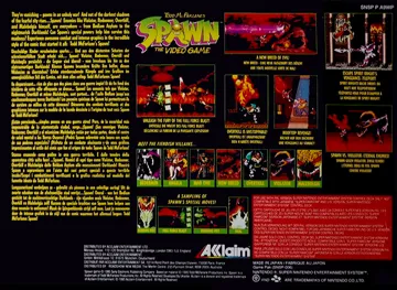 Todd McFarlane's Spawn - The Video Game (Japan) (En) (Putative Proto) box cover back